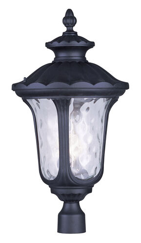 Oxford 3 Light 27 inch Black Outdoor Post Top Lantern