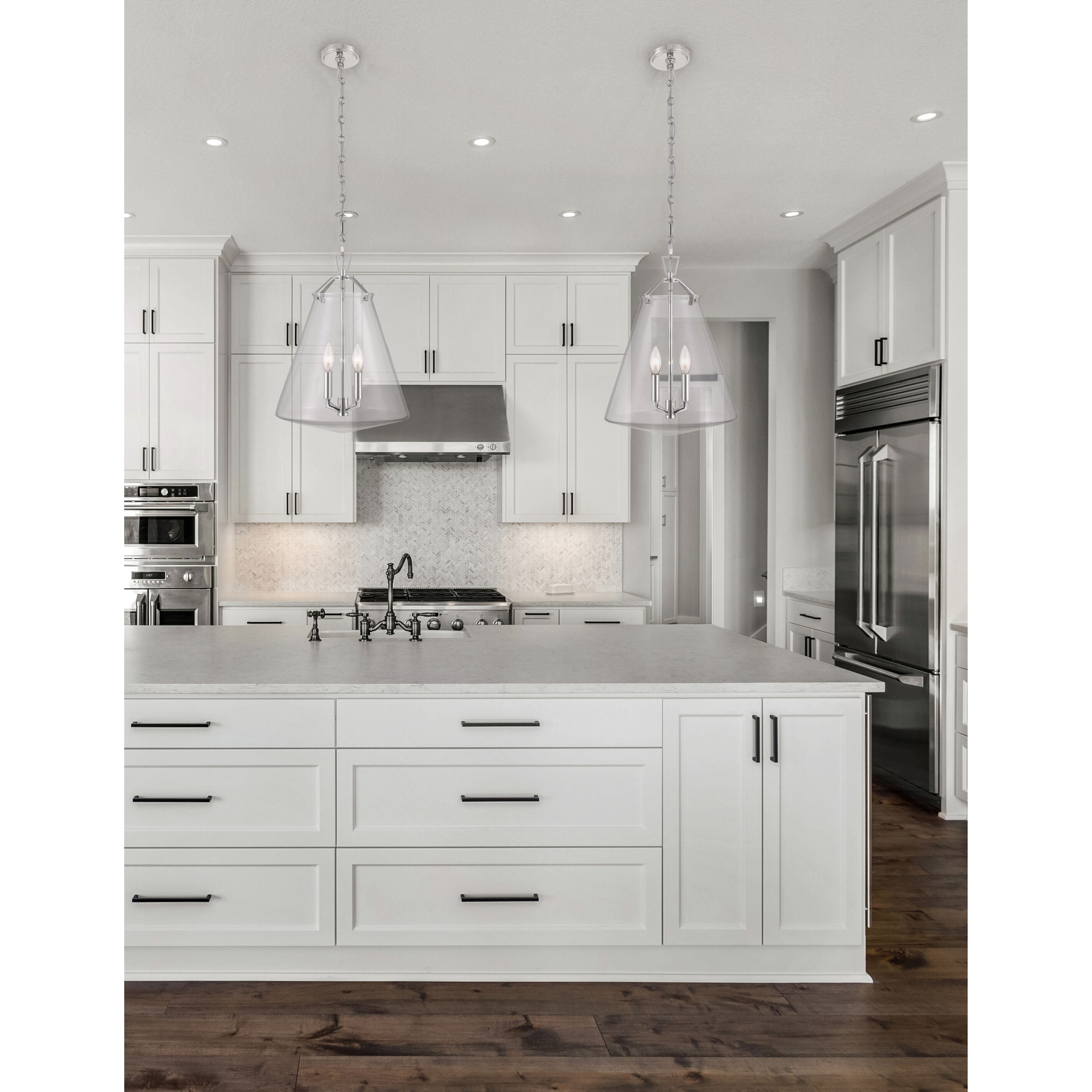 Voss Pendant Ceiling Light in Polished Nickel