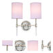 Hudson 2 Light 14 inch Polished Nickel Wall Sconce Wall Light