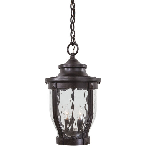 Merrimack 3 Light 10 inch Corona Bronze Outdoor Chain Hung Lantern in Incandescent, Great Outdoors