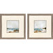 Ocean Sigh Blue and Turquoise and Green and Brown Framed Art, Propac
