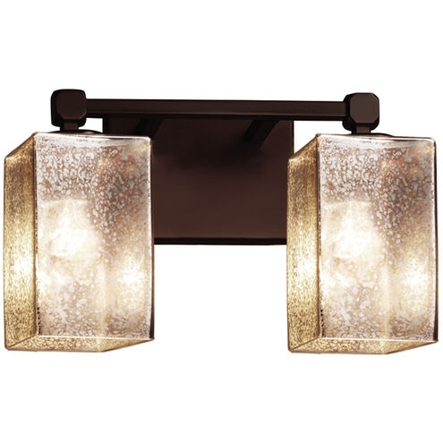 Fusion LED 13 inch Polished Chrome Bath Vanity Light Wall Light in 1400 Lm LED, Square with Flat Rim, Opal Fusion