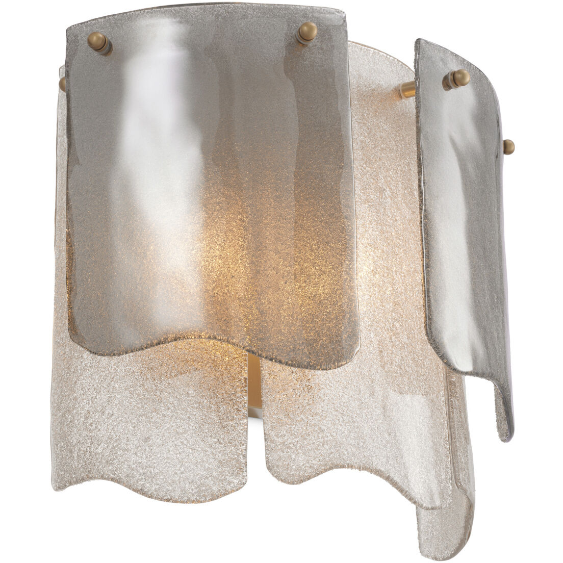 Asinara Wall Lamp Wall Light in Smoke Glass