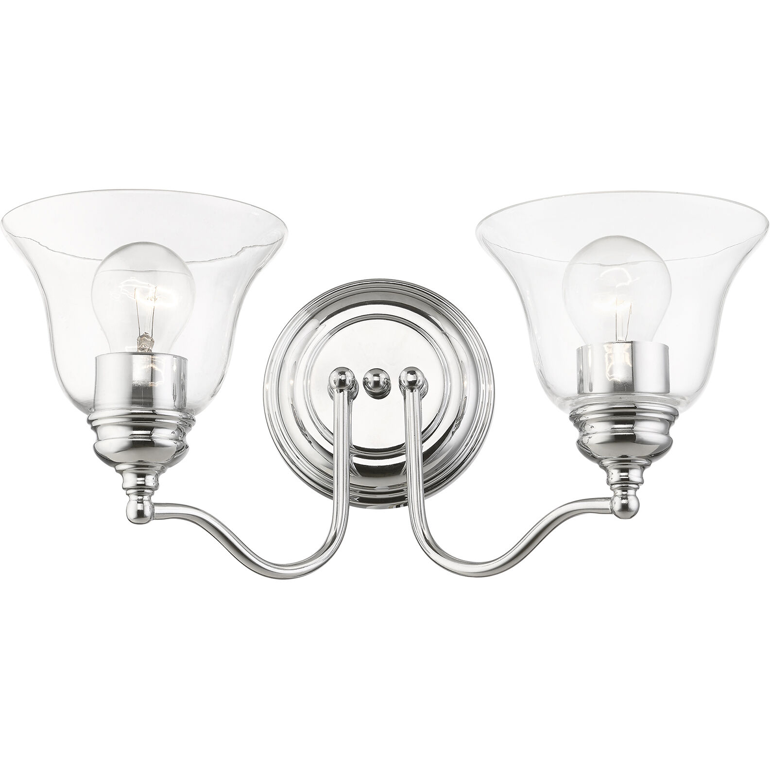 Moreland 2 Light 15 inch Polished Chrome Vanity Sconce Wall Light