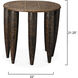 Naga Side Table in Dark Antique