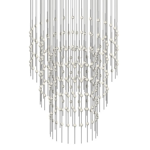 Constellation Centaurus LED 48 inch Satin Nickel Pyramid Pendant Ceiling Light
