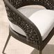 Juri Porpoise and Charcoal Brown with Dark Gray Outdoor Dining Chair