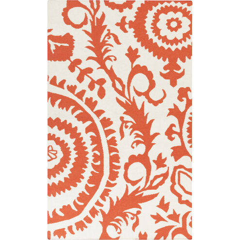 Frontier 132 X 96 inch Bright Orange, Khaki Rug