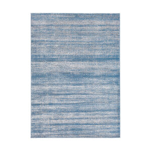 Amadeo 87 X 63 inch Bright Blue/Medium Gray Rugs, Polypropylene and Polyester