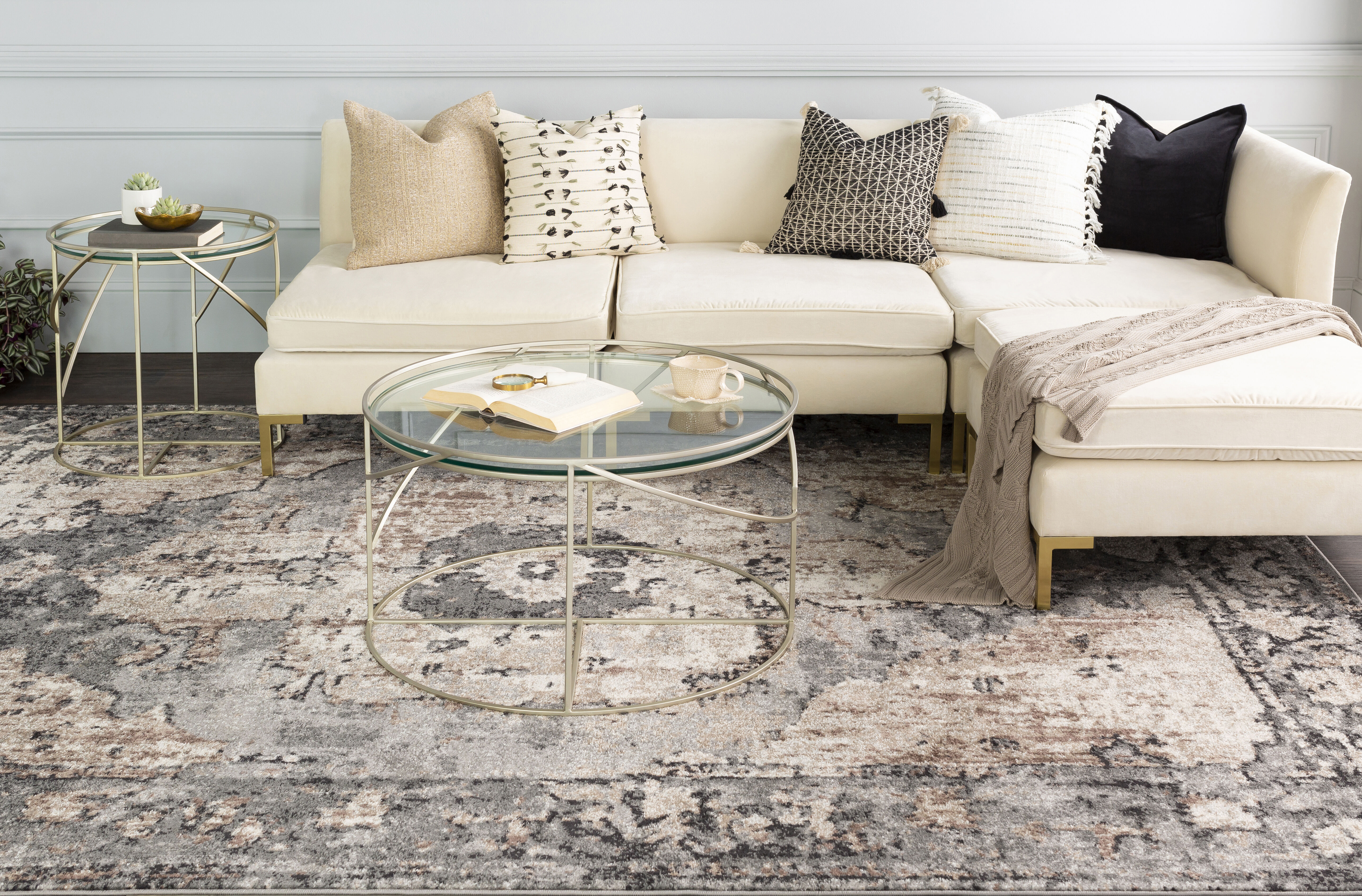 Saugatuck 18 X 18 inch White/Blush/Peach/Pale Pink Pillow Kit, Square