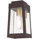 Oslo 1 Light 10 inch Bronze Outdoor Wall Lantern