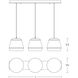 Bronx 3 Light 36 inch White Multi Pendant Ceiling Light