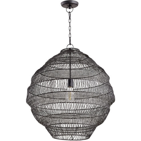 Marley 1 Light 23 inch Charcoal Pendant Ceiling Light