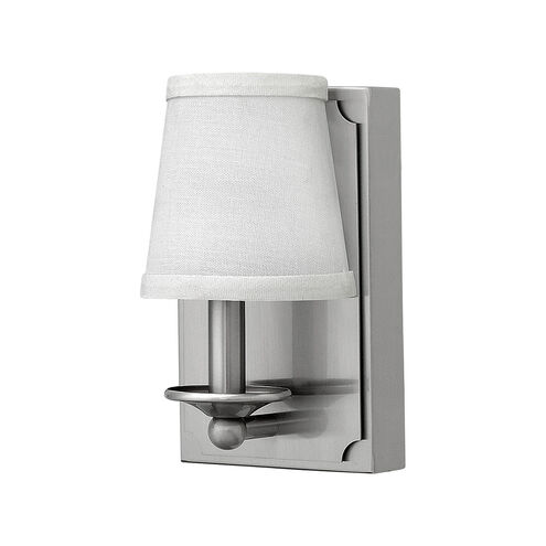 Avenue Linen LED 5 inch Brushed Nickel ADA Sconce Wall Light