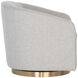 Hazel Gold / Belfast Heather Grey Swivel Lounge Chair, Swivel