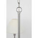 Drew & Jonathan Eldon 5 Light 9.88 inch Brushed Nickel Chandelier Ceiling Light, Large
