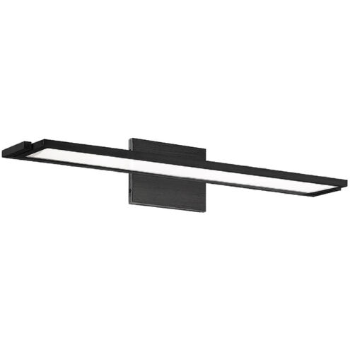 Line LED 24 inch Black Bath & Wall Light in 2700K, 24in, dweLED