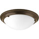 Tucker 3 Light 19.38 inch Antique Bronze Flush Mount Ceiling Light
