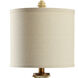 Signature 23.5 inch 60 watt Distressed Off-White and Light Beige Dark Brown Table Lamp Portable Light