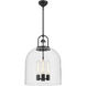 Alora Mood Lancaster 4 Light 16 inch Matte Black Pendant Ceiling Light