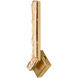 Contour LED 7.2 inch Brass Wall Light