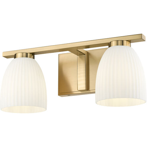 Naya 2 Light 16 inch Modern Gold Bath Vanity Light Wall Light