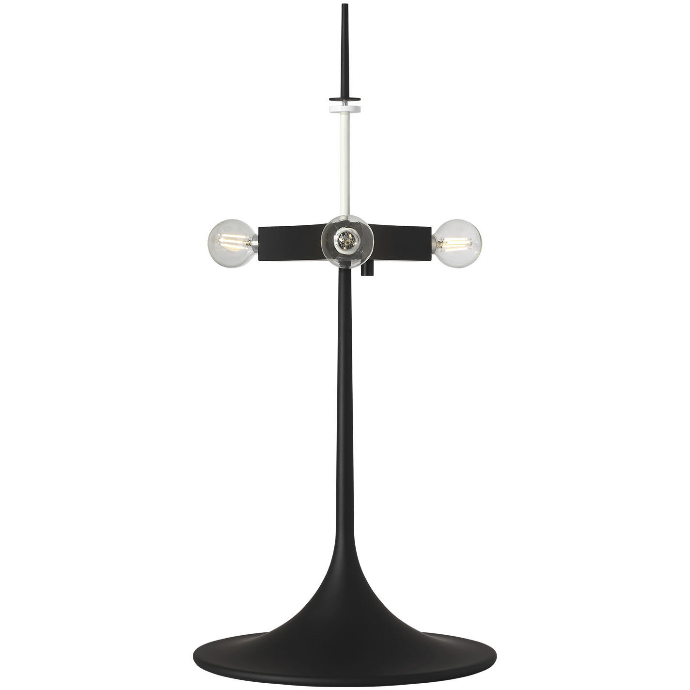 Barbara Barry Spinet 26.25 inch 6.5 watt Matte Black Modern Trumpet Table Lamp Portable Light