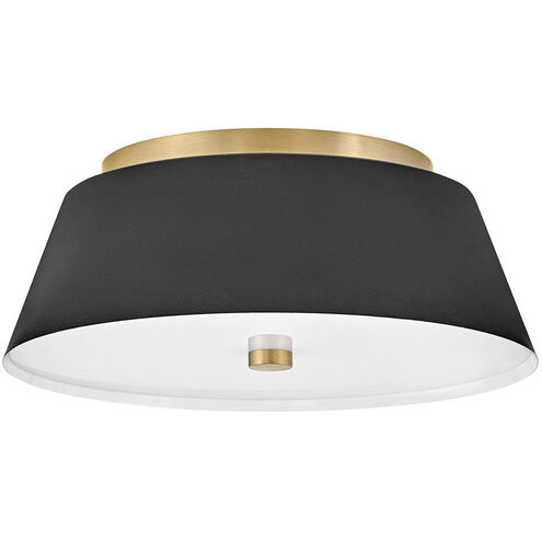 Tess 2 Light 14 inch Black Flush Mount Ceiling Light