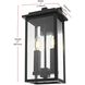 Kaysen 2 Light 15 inch Black Outdoor Wall Sconce