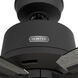 Gatlinburg 44 inch Matte Black with Dark Gray Oak/Matte Black Blades Ceiling Fan