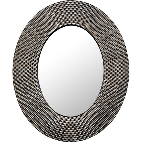 Coco 43.5 X 36 inch Ebony Walnut and White Mirror