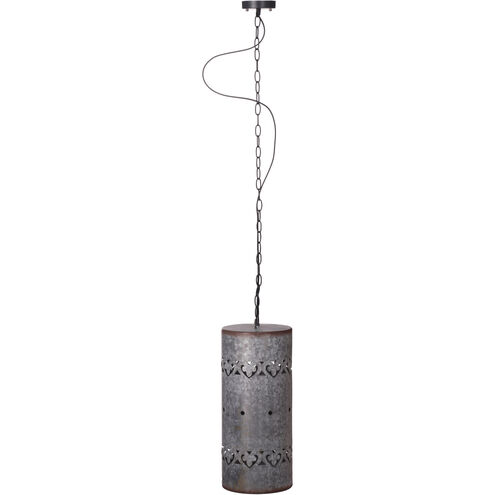 Suvi 1 Light 8.7 inch Weathered Gray Pendant Ceiling Light