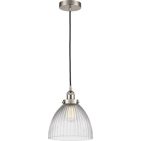 Edison Seneca Falls LED 10 inch Brushed Satin Nickel Mini Pendant Ceiling Light