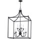 Prescott 8 Light 24 inch Matte Black Chandelier Ceiling Light