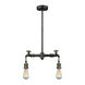 Cocalico 2 Light 2 inch Multi-Tone Weathered Chandelier Ceiling Light, Faucet Motif