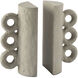 Chandra 8 X 4 inch Grey Bookend Set