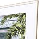 Palm House Green and Blue and White and Yellow Framed Art