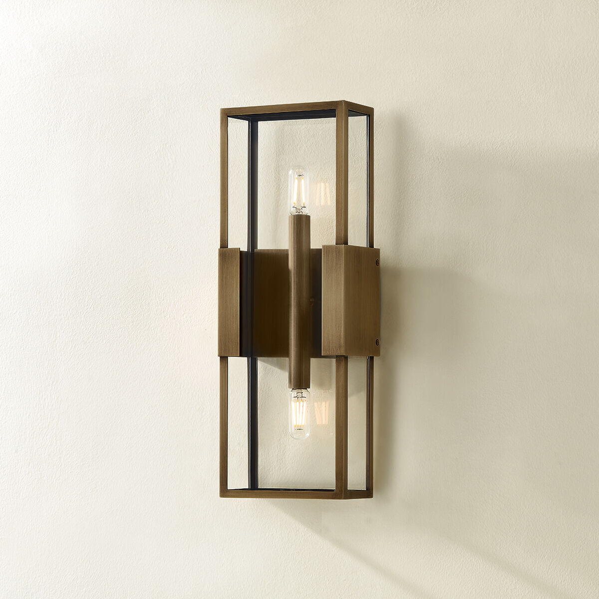 Santa Clara 2 Light 6.5 inch Patina Brass ADA Wall Sconce Wall Light