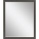 Mirror Collection 31 X 25 inch Brown Wall Mirror