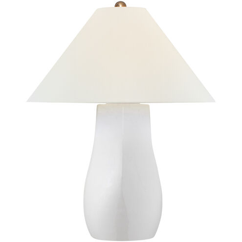 Chapman & Myers Cabazon 24.5 inch 15.00 watt Glossy White Crackle Table Lamp Portable Light