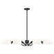 Breton 8 Light 46 inch Matte Black Chandelier Ceiling Light