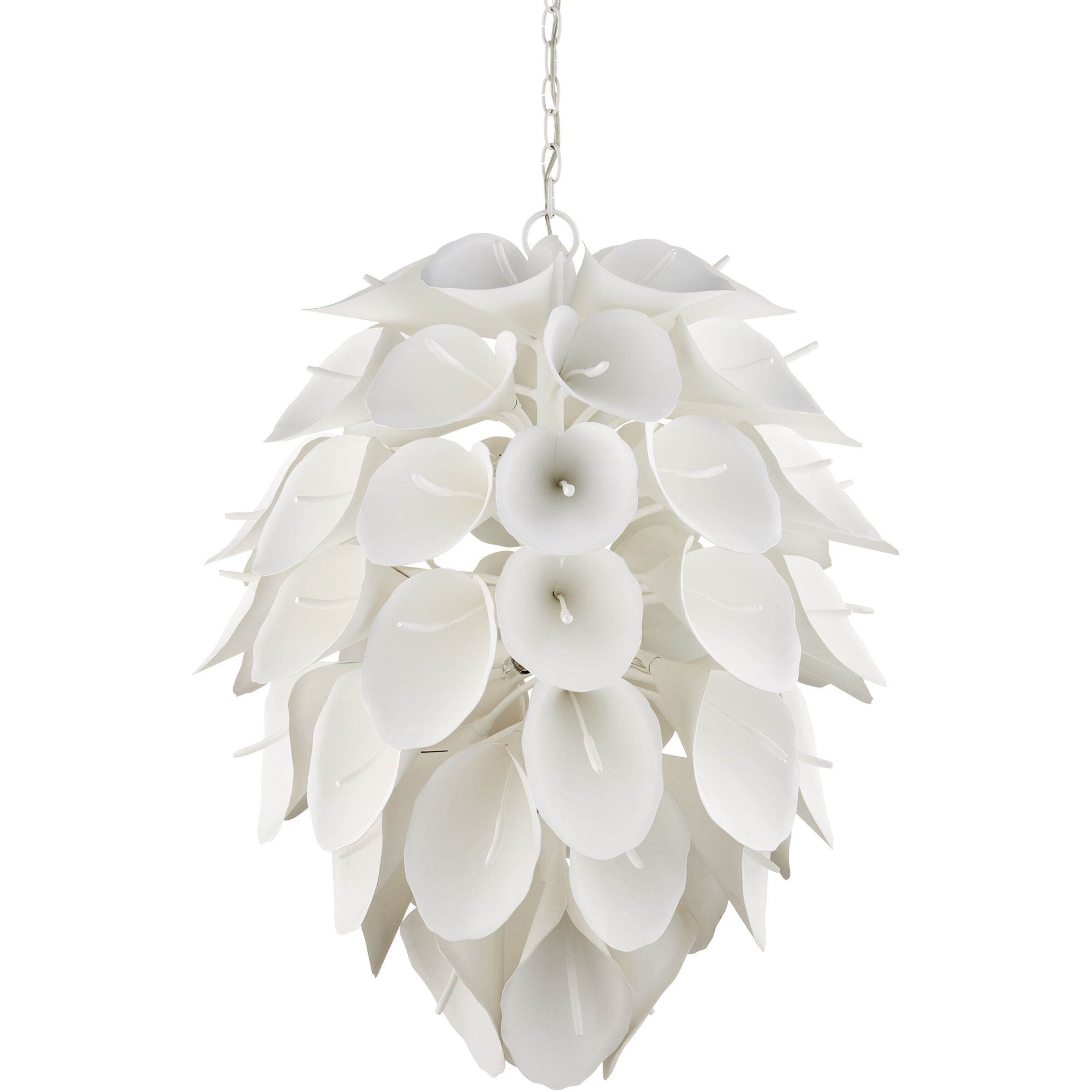 Diego 9 Light 29 inch Gesso White Chandelier Ceiling Light, Marjorie Skouras Collection