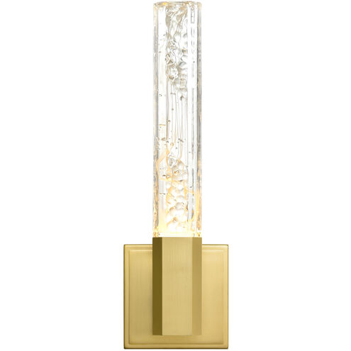 Greta LED 4.3 inch Brass Wall Light
