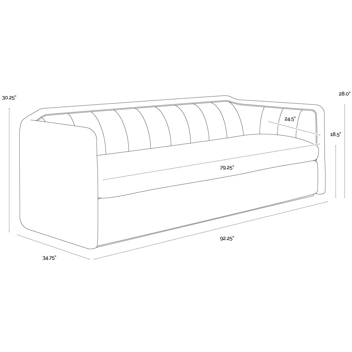 Birrit Dove Cream Sofa