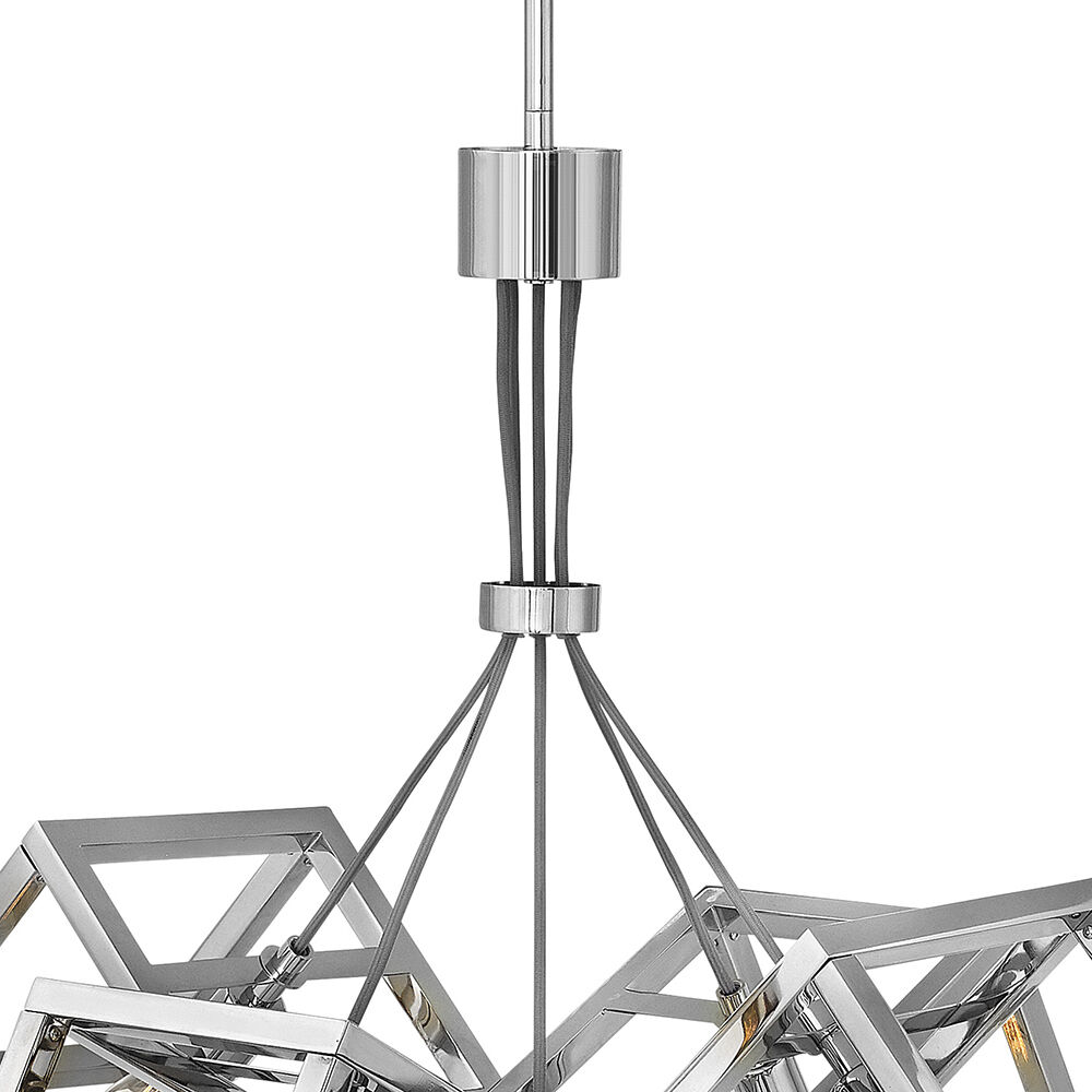 Ensemble LED 28.25 inch Polished Nickel Chandelier Ceiling Light