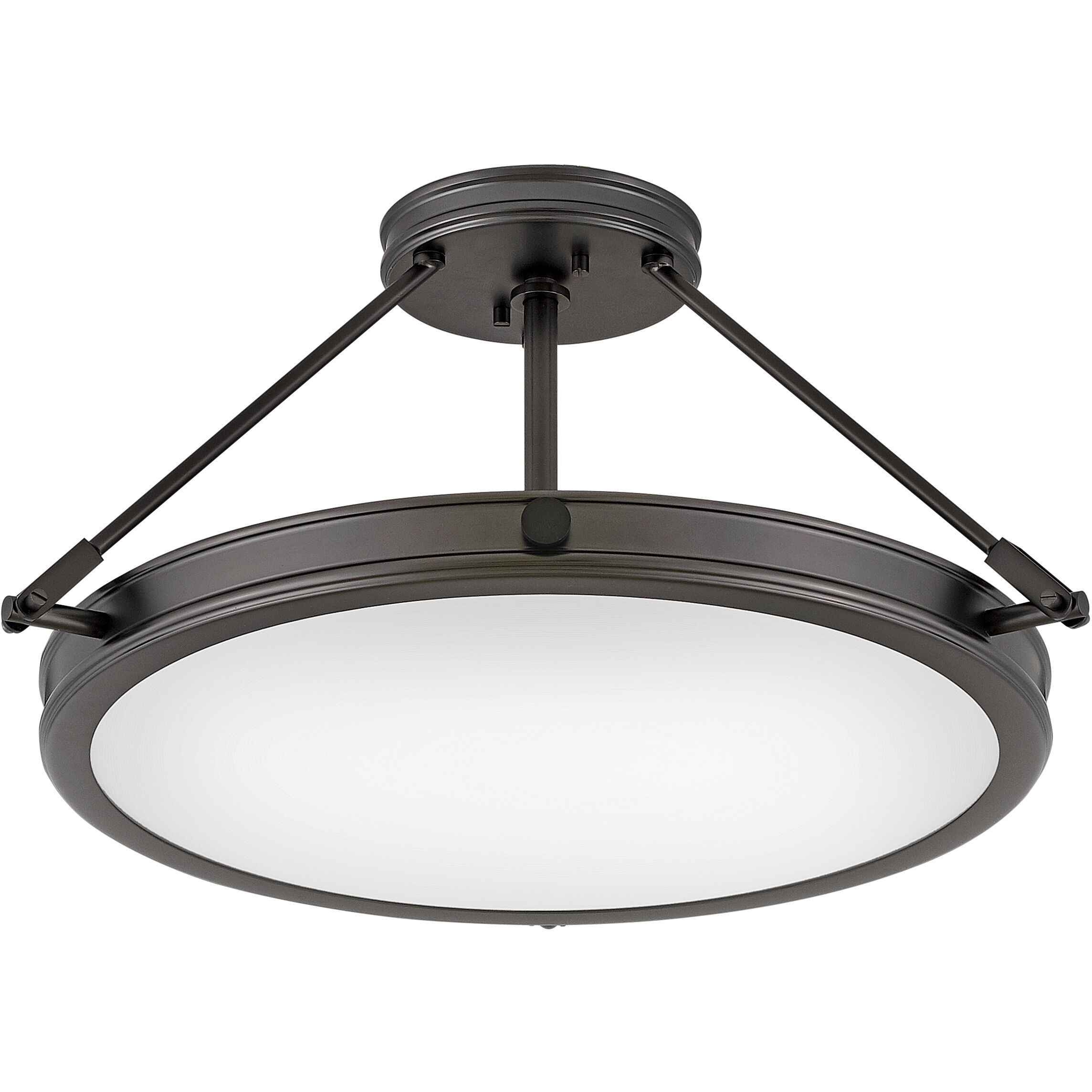 Collier 3 Light 16.5 inch Black Oxide Indoor Semi-Flush Mount Ceiling Light
