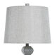 Old Gray 30.5 inch 150 watt Gray Distressed Table Lamp Portable Light