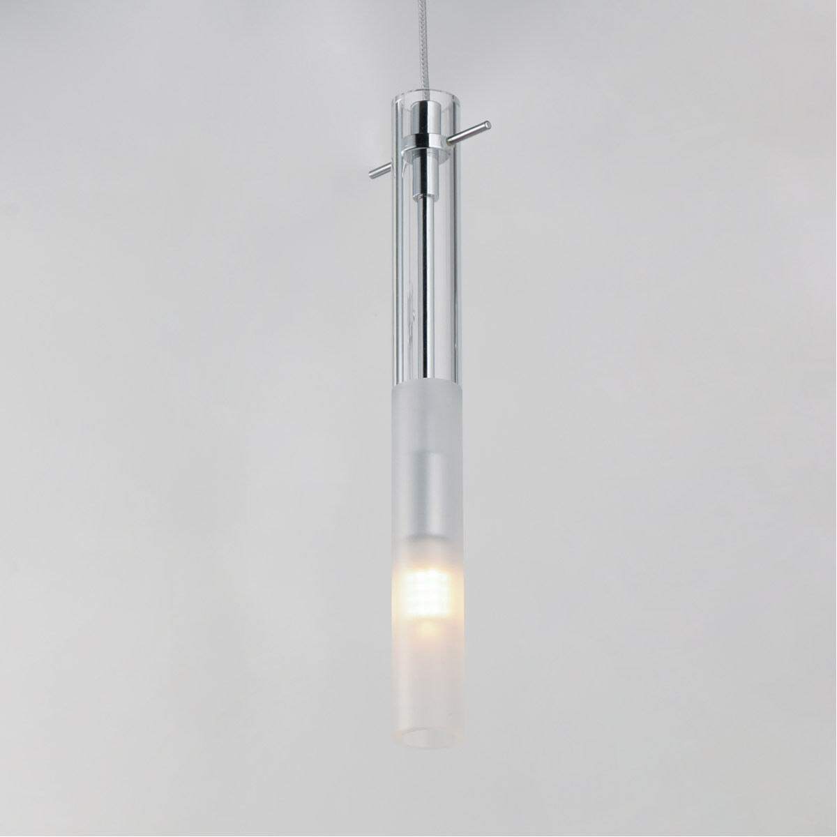 Pipette LED 1.25 inch Polished Chrome Single Pendant Ceiling Light