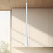 Taper LED 1.25 inch White Pendant Ceiling Light