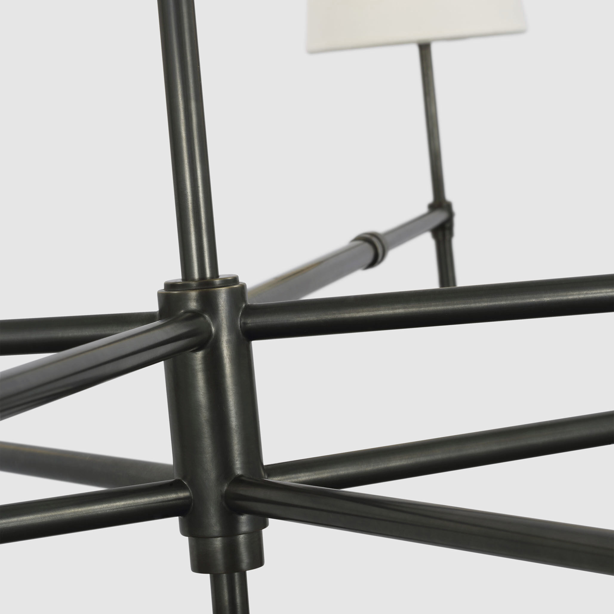 Thomas O'Brien Bryant LED 60 inch Bronze Two Tier Chandelier Ceiling Light, Grande